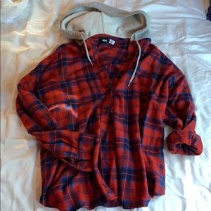 Hooded flannel